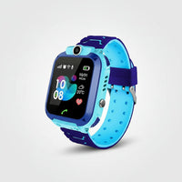 Kinder Smartwatch GPS Ortung Telefonfunktion Robuste Armbanduhr - Blau