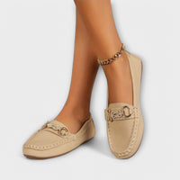 Elena | Edle Loafer für stilvolle Frauen - Khaki