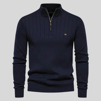 Max | Stilvoller Herrenpullover aus hochwertigem Strick - Marineblau