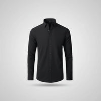 Herren Langarmshirt Baumwolle Jeden Anlass - Schwarz