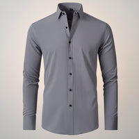 Herren Langarmshirt Baumwolle Jeden Anlass - Grau