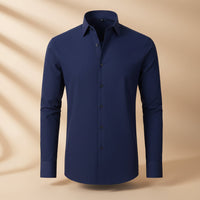Herren Langarmshirt Baumwolle Jeden Anlass - Marineblau