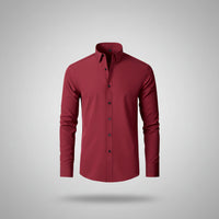 Herren Langarmshirt Baumwolle Jeden Anlass - Rot