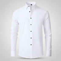 Herren Langarmshirt Baumwolle Jeden Anlass - Weiß