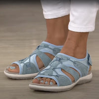 Damen Sandalen Orthopädischen Riemen Sommer - Blau