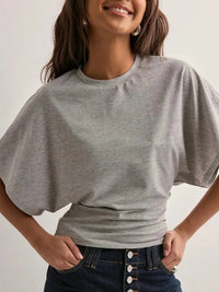 Maila | Einfaches Oberteil, starker Look - Grau