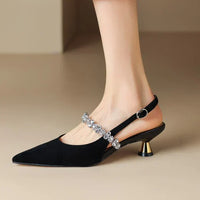 Natalia | Damen Elegante Komfort-Absätze – Stützende Elegante Heels - Schwarz
