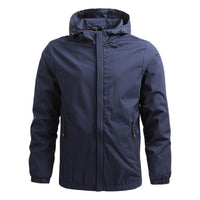 Leon | Elegante winddichte Herrenjacke - Marineblau