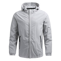 Leon | Elegante winddichte Herrenjacke - Weiß