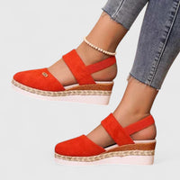 Clara | Elegante Sandalen Damen Trend - Orange