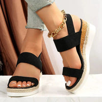 Melyora | Orthopädische Plateau-Sandalen - Schwarz (Fast ausverkauft)