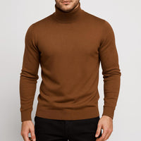 Moritz | Herren Merinowoll Rollkragenpullover - Braun