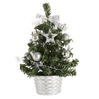 Mini-Weihnachtsbaum | DIY-Partydeko-Set für Kinder und Zuhause - Chrom
