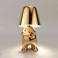 Misterlamp Moderne wiederaufladbare LED-Tischleuchte - Durchdachtes Gold