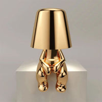Misterlamp Moderne wiederaufladbare LED-Tischleuchte - Sitzendes Gold