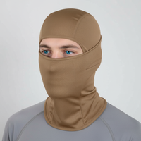 Multifunktionales Ganzkopf Schutzstück mit UV-Schutz und atmungsaktiver Passform - Khaki
