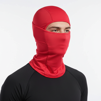 Multifunktionales Ganzkopf Schutzstück mit UV-Schutz und atmungsaktiver Passform - Rot