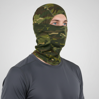 Multifunktionales Ganzkopf Schutzstück mit UV-Schutz und atmungsaktiver Passform - Waldfarne-Camouflage