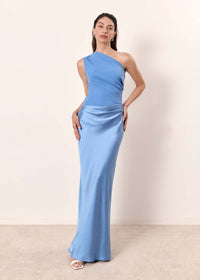 Damen Elegantes Maxikleid - Himmelblau