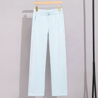 Damen Performance-Trainingsjacke mit Stehkragen und Daumenloch Nord Taschen - Himmelblaue Hose