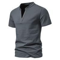 Elias | Trendiges V Shirt für stilvolle Herren - Grau