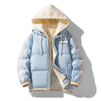 Herren wattierter Parka mit innenliegendem Hoodie und Zwei-Wege-Reißverschluss - Mailand