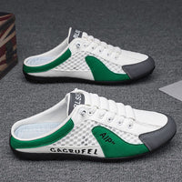 Marco | Herren Leichte Slip-On Sneaker - Weiß Grün
