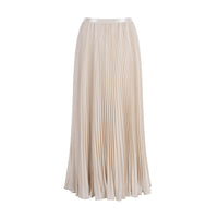 Damen Plissee Maxirock Nord Taschen - Nude