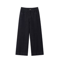 Damen Weite Baumwollhose Nord Taschen - Dunkelblau
