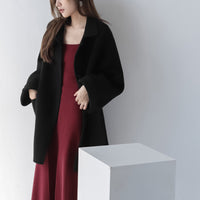 Damen Übergroße Utility-Jacke Nord Taschen - Schwarz