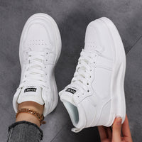 Damen Sportliche High-Top Sneakers mit atmungsaktivem Obermaterial und dämpfender Sohle Nord Taschen - Weiß
