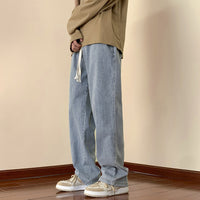 Herren Bequeme Denim-Hose mit elastischem Bund Nord Taschen - Hellblau
