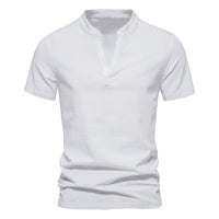 Elias | Trendiges V Shirt für stilvolle Herren - Weiß