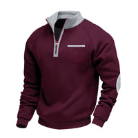 Julian | Herrenpullover modern sportlich und locker - Bordeaux