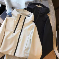 Damen winddichte Übergangsjacke Nord Taschen - Weiß