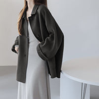 Damen Übergroße Utility-Jacke Nord Taschen - Kaffeebraun