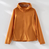 Damen ultraleichte Kapuzen-Schutzjacke aus Ripstop mit durchgehendem Reißverschluss Nord Taschen - Knallorange