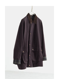 Damen Urbane Utility-Jacke mit hohem Kragen Nord Taschen - Saucenlila