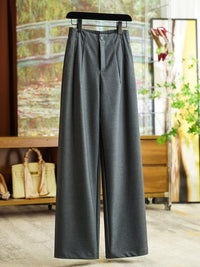 Damen Weit geschnittene Anzughose Nord Taschen 1789268789 - Grau