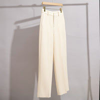 Damen Tailored Palazzo-Hose mit Bügelfalte und verdecktem Hakenverschluss Nord Taschen - Cremeweiß