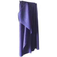 Damen Plissierter Midi-Rock mit asymmetrischem Saum Nord Taschen - Lila