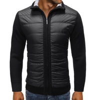 Herren Steppjacke mit langen Ärmeln - Schwarz