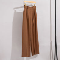 Damen Longline-Blazer mit verdeckter Knopfleiste und schmaler Silhouette Nord Taschen - Toffee-Hose