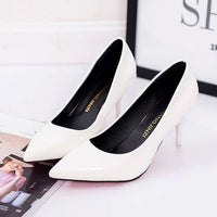 Damen elegante Stiletto-Pumps mit spitzem Zehenbereich und hochwertiger Veloursoberfläche Nord Taschen - Weiß