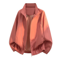 Herren Oversize-Leichtblouson mit Stehkragen und elastischem Saum - Rosa