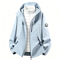 Damen Softshell-Outdoorjacke mit abnehmbarer Innenjacke - Fernblau