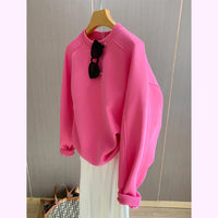 Damen Urbaner Oversized Sweatshirt Nord Taschen - Fuchsia