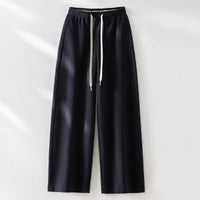 Damen Weite Sweatpant mit elastischem Bund, Kordelzug und seitlichen Eingrifftaschen Nord Taschen - Dunkelblau