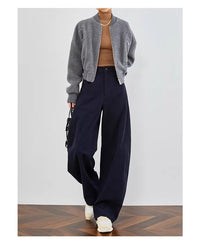 Damen Urbaner Oversized Blouson Nord Taschen - Blau