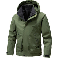 Herren Langarm-Hoodie-Jacke mit Taschen - Tarnmuster
